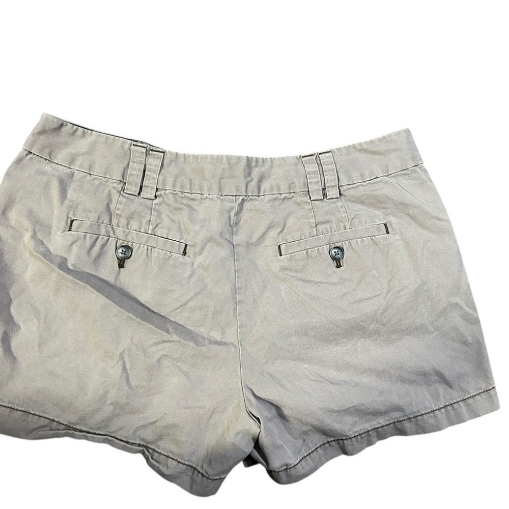 LOFT Tan Bermuda Shorts Classic Cotton Blend 10 - Picture 6 of 6